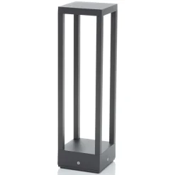 LED-sokkellampe Carlota, 50 cm, antracit, aluminium^Lucande Online