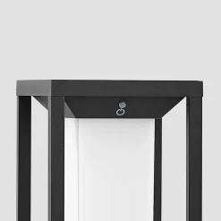 LED-sokkellampe Eliel, 34 cm, antracit, IP54^Lucande Discount