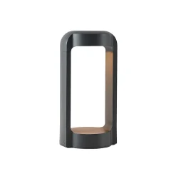 LED-sokkellampe Habsa, 30 cm, antracit, metal^Lucande Hot