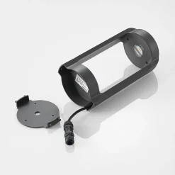 LED-sokkellampe Habsa, 30 cm, antracit, metal^Lucande Hot