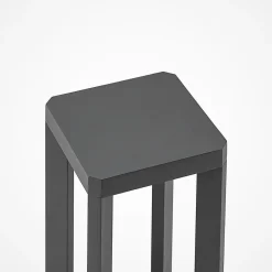 LED-sokkellampe Kalisa, IP65, 42 cm, grå, metal^Lucande Clearance