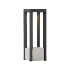 LED-sokkellampe Kalisa, IP65, 42 cm, grå, metal^Lucande Clearance