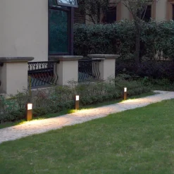 LED-sokkellampe Leya, 4 stk, 35cm, antracit, IP54^Lucande New