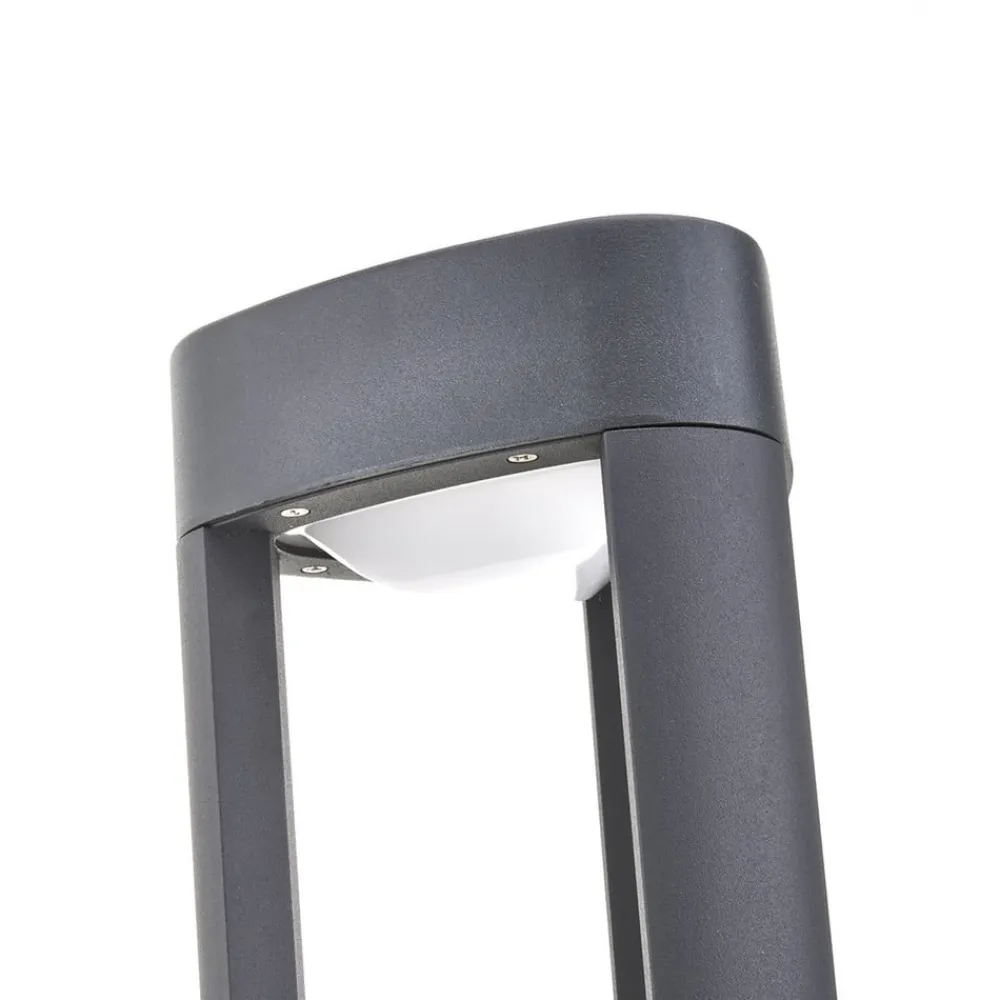 Lucande LED-sokkellampe Pirron, 50 cm, trekantet, IP54