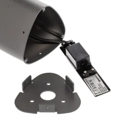 Lucande LED-sokkellampe Pirron, 50 cm, trekantet, IP54