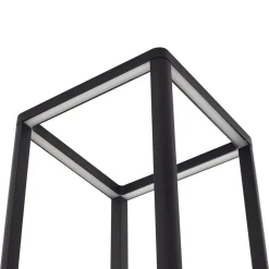 Lucande LED-sokkellampe Thorvid, højde 50 cm, sort