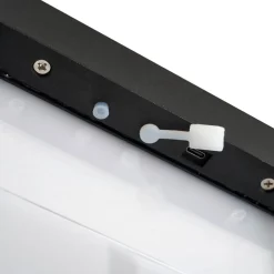 LED-solcellebordlampe Tilena, kantet, sort, dæmpbar^Lucande Online