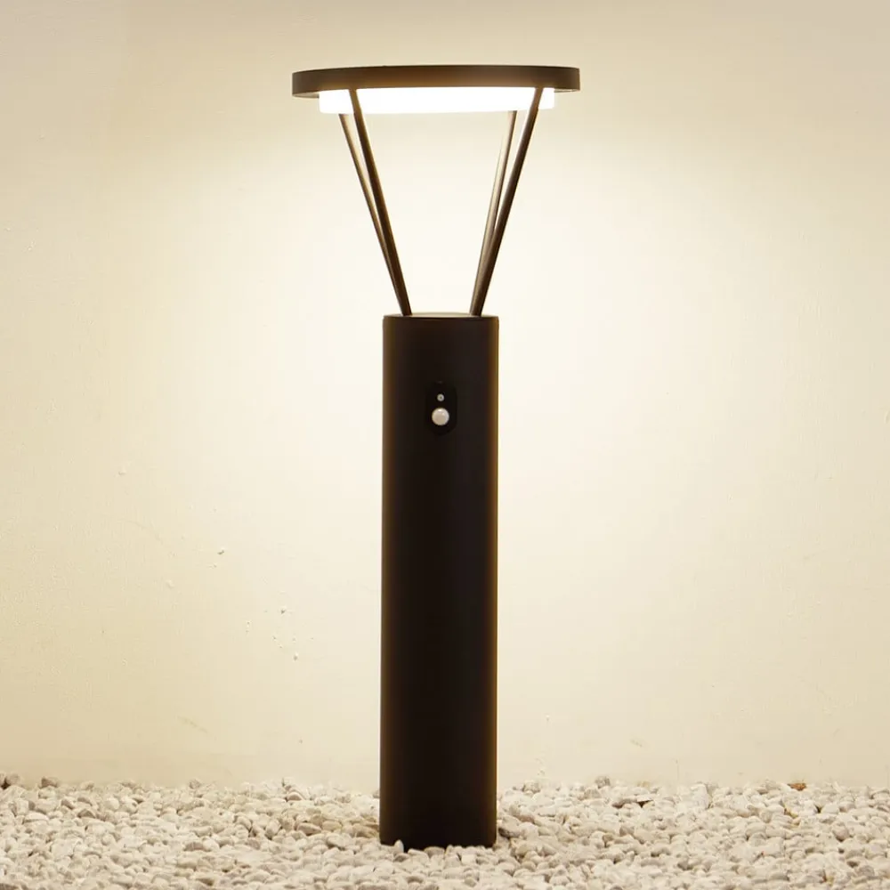 LED-solcellelampe Elario, 80 cm, CCT, sensor^Lucande Outlet