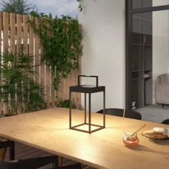 LED-solcellelampe Lynzy, 38 cm, sort, metal, IP65^Lucande Clearance