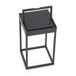 LED-solcellelampe Lynzy, 38 cm, sort, metal, IP65^Lucande Clearance