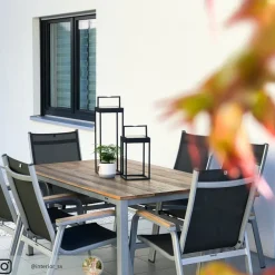 LED-solcellelampe Lynzy, 38 cm, sort, metal, IP65^Lucande Clearance