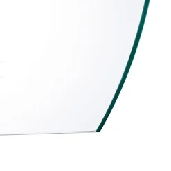 Lucande LED-spejl Celestiel, halvcirkelformet, CCT, Ø 50 cm