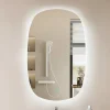 Lucande Møbel Og Interiør>LED-spejl Celestiel, oval, opvarmbar, CCT, 80 cm