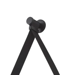 LED-spejl Lelin, Ø 45 cm, sort, aluminium, CCT^Lucande Hot