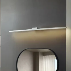 Lucande LED-spejllampe Kivana, krom, metal, 120 cm, IP44