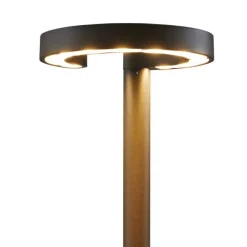LED-udendørslampe Jannis, antracit, metal, 200 cm^Lucande Hot