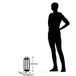 LED-udendørslampe Mirina, hvid, genopladeligt batteri, touch-dæmper^Lucande Best