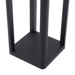 Lucande LED-udendørslampe Thorvid, højde 180 cm, sort