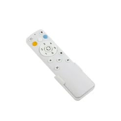 Lucande LED-ventilator Lineta, hvid, reb, Ø 103 cm, støjsvag