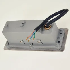 LED-vægindbygningslampe Holly, 17 cm, stål^Lucande Best