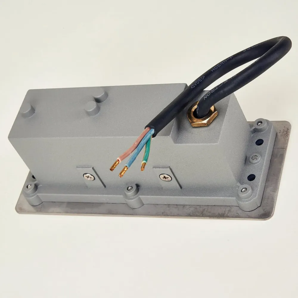 LED-vægindbygningslampe Holly, 17 cm, stål^Lucande Best