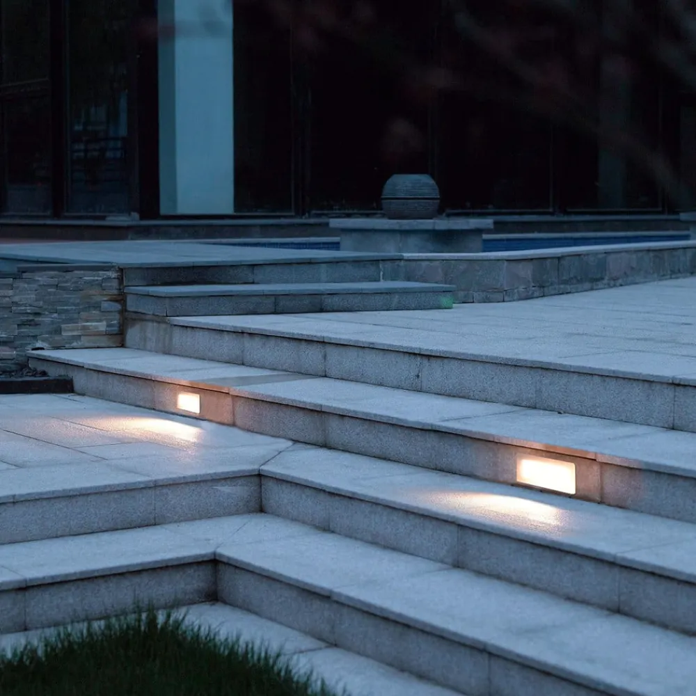 LED-vægindbygningslampe Holly, 17 cm, stål^Lucande Best