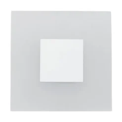 Lucande LED-væglampe Berlind, 26 cm, hvid, glas, metal