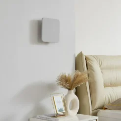 Lucande Væglamper>LED-væglampe Elrik, hvid, 22 cm høj, metal