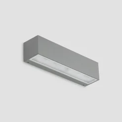 LED-væglampe Lengo, 25 cm, sølv, 2 lyskilder, IP65^Lucande Online