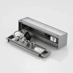 LED-væglampe Lengo, 25 cm, sølv, 2 lyskilder, IP65^Lucande Online