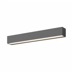 Lucande LED-væglampe Lengo, 50 cm antracit, op/ned 3000K