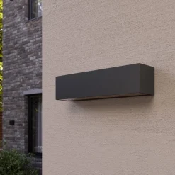 LED-væglampe Lengo, 25 cm antracit, op/ned 3000K^Lucande Clearance