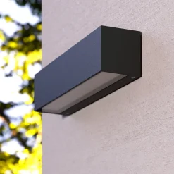 LED-væglampe Lengo, 25 cm antracit, op/ned 3000K^Lucande Clearance