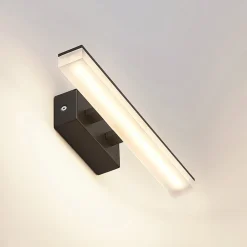 Lucande LED-væglampe Lisana, vandret, 32 cm, IP44