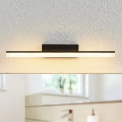 Lucande LED-væglampe Lisana, vandret, 46 cm, IP44