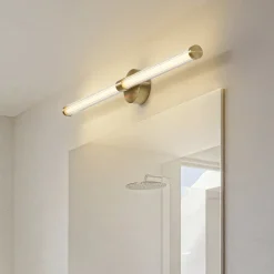 LED-væglampe Melisa, guld, 90 cm, CCT, IP44^Lucande Clearance