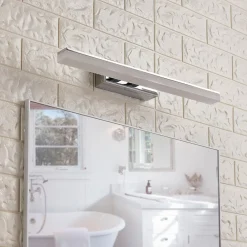 LED-væglampe til badeværelset Julie, 46 cm, krom, metal, IP44^Lucande