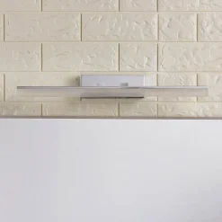 LED-væglampe til badeværelset Julie, 46 cm, krom, metal, IP44^Lucande