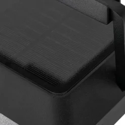 Lucande LED-væglampe Tilena, kantet, sort, aluminium