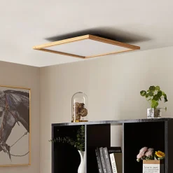 loftlampe Joren, 52 cm, træ, CCT, fjernbetjening^Lucande Outlet