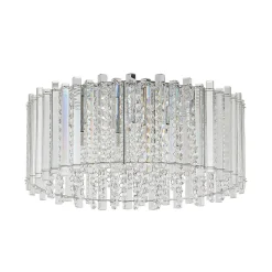 loftlampe Limana, Ø 50 cm, krom, krystal^Lucande Hot