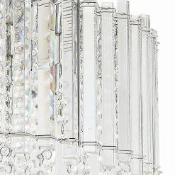 loftlampe Limana, Ø 50 cm, krom, krystal^Lucande Hot