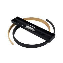 loftlampe Natsuma, sort/guld, metal, Ø 50 cm^Lucande New