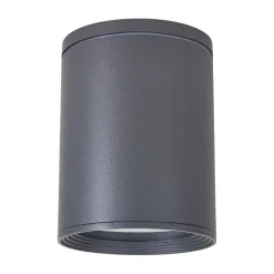 Lucande loftspot Minna, antracit, 14 cm, IP54, E27