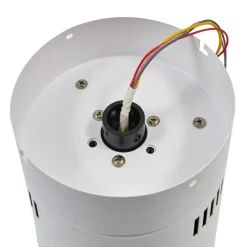 Lucande loftventilator Vindur, hvid/træ, DC, støjsvag