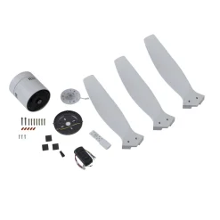 Lucande loftventilator Vindur, hvid, DC, støjsvag, Ø 132 cm