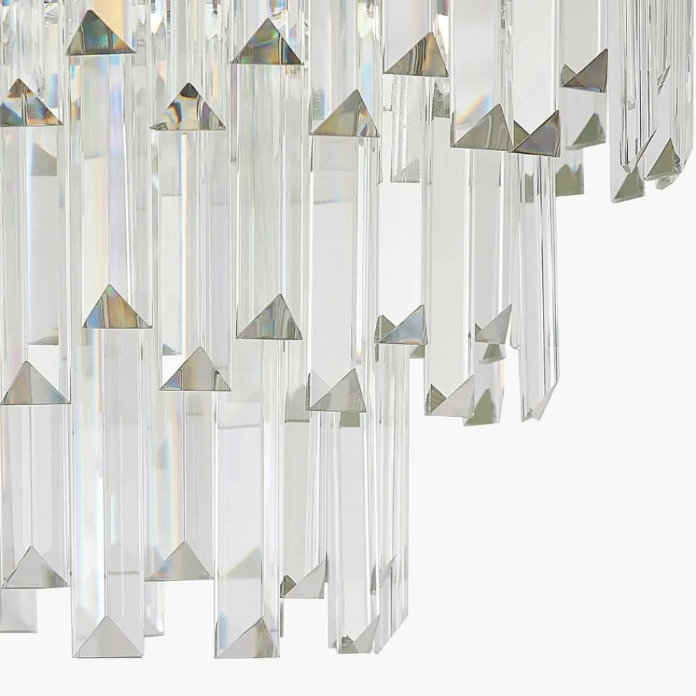 Miraia loftlampe i krystal, guld^Lucande Hot