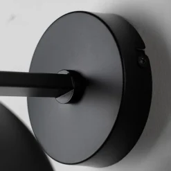 Lucande Mostrid-væglampe i sort jern