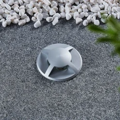 Lucande nedgravningslampe Milara, 4 lysudgange, GU10