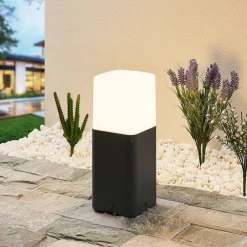 Lucande Sokkellamper>Obuna sokkellampe, højde 30 cm